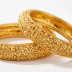 24K Gold Plated Traditional Bridal Bangles Jewellery Set - 4-Piece Bangles