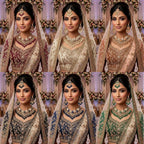 Kundan Antique Gold Plated Ivory Bridal Jewellery Set - 3-Piece Necklace, Earrings & Tikka